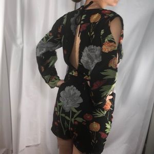 Cold shoulder Floral romper